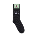 Pair of Groom's Crew socks shown on a white background with the Funatic brand tag.