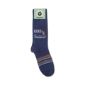 Product shot of 'Read' socks on a white background with packaging.