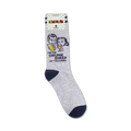 Full product shot of the 'Drunk Sheep' socks on a white background. Shows the packaging.