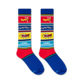 Flatlay image showing two Rice Krispies socks.