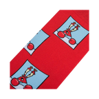 Close-up detail shot of the Spongebob Confused Mr. Krabs sock design.