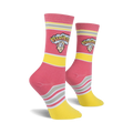 Lifestyle shot showing a person wearing the Warheads socks.
