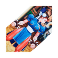 Close-up detail shot of Chun-Li's illustration on the Street Fighter themed socks.