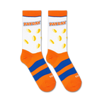 Flatlay showcasing a pair of Payday socks.  The candy and stripes are clearly visible.