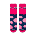 Flatlay showcasing a pair of Bubble Yum socks, highlighting the design detail and color scheme.