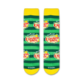 Flat lay showcasing a pair of Canada Dry Stripe socks.