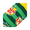 Close-up detail shot highlighting the Canada Dry logo and stripe pattern on the socks.