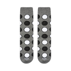 Flat lay showcasing the complete Oreo Cookies Heather socks design against a white background.