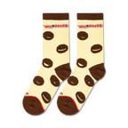 Flatlay showcasing a pair of Whoppers socks, highlighting the sock's design and color scheme.