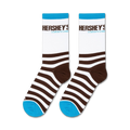 Flatlay product shot showing two pairs of Hershey's Cookies 'n' Creme socks.