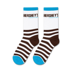 Flatlay product shot showing two pairs of Hershey's Cookies 'n' Creme socks.