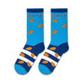 Close-up studio shot of a pair of Almond Joy socks, showcasing the design details and colors.