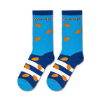 Close-up studio shot of a pair of Almond Joy socks, showcasing the design details and colors.