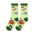 Close-up studio shot of a pair of Gardening socks showcasing the design details.
