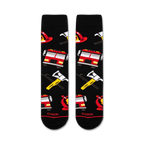 Flatlay showcasing the Firefighter socks, highlighting the design details and color scheme.
