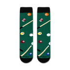 Flatlay showcasing the Billiards socks, highlighting the design details and color accuracy.