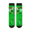 Close-up view of 'These Are My Golf Socks' showing the full sock design.