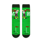 Close-up view of 'These Are My Golf Socks' showing the full sock design.