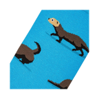Close-up detail shot of the sea otter sock design.