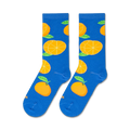 Flatlay image showing two Oranges socks on a white background.