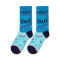 Pair of 'Kindness Is Free' socks on a white background.  Shows the full sock design.