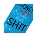 Close-up detail shot of the 'Kindness Is Free' sock design, highlighting the text and star pattern.