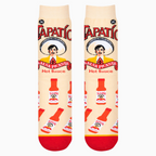 Close-up studio shot of Tapatio socks showing the full design details.