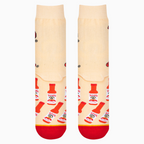 Lifestyle shot showcasing the Tapatio socks on a person's feet, highlighting how the socks look when worn.