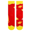 Close-up showcasing the heel and toe area of the Starburst Split socks.