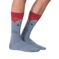 Another lifestyle shot showcasing the socks on a model's feet.