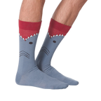 Another lifestyle shot showcasing the socks on a model's feet.
