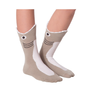 Another lifestyle shot showcasing the socks, similar pose to the previous image.