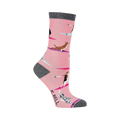 Close-up detail of Yoga Dogs socks highlighting the dog yoga poses.