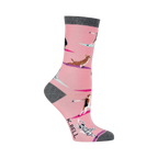 Close-up detail of Yoga Dogs socks highlighting the dog yoga poses.
