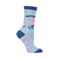 Close-up of a single Sagittarius sock highlighting the design.