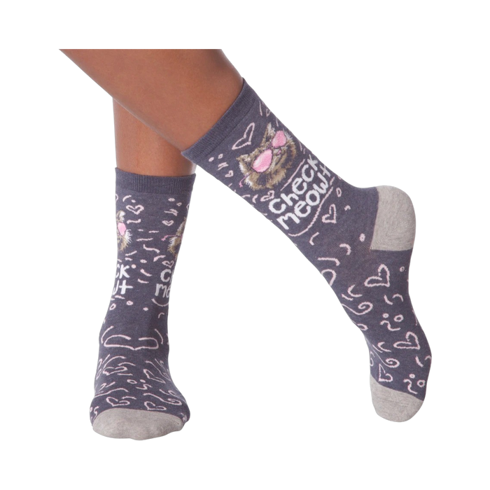 Lifestyle shot showing the socks on a person's legs.