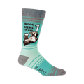 Close-up of a single 'In Dog Beers I've Had 1' sock, showcasing the design detail.