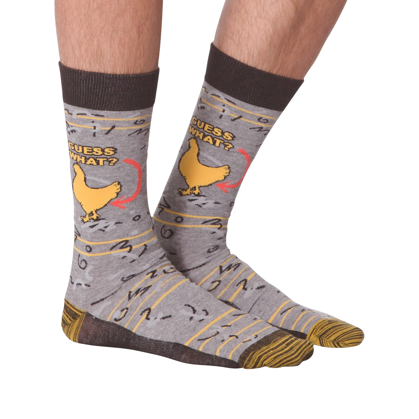 Flatlay image showing both socks together, highlighting the overall design and color scheme.
