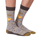 Flatlay image showing both socks together, highlighting the overall design and color scheme.