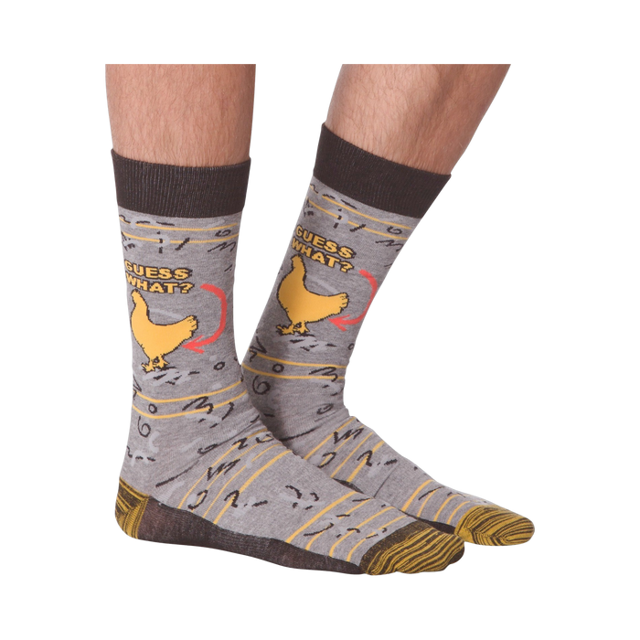 Flatlay image showing both socks together, highlighting the overall design and color scheme.