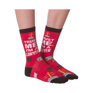 Another lifestyle shot showing the socks on a person's legs from a slightly different angle.