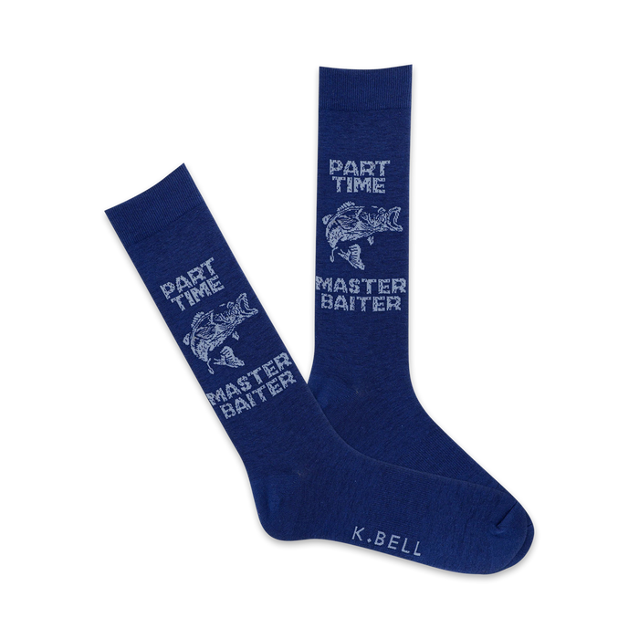 mens blue crew socks with 