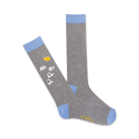 ghosted text funny themed mens grey novelty crew socks