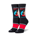 Lifestyle shot showing the 'Bipolar' socks on a model's feet.