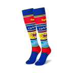 Lifestyle shot featuring the Rice Krispies socks on a person's feet.