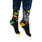 Flatlay image of the socks with different lighting than the first flatlay image.
