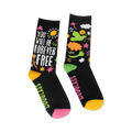 Lifestyle image showing a detail of the sock design on a model's feet.