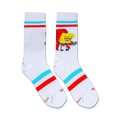 Close-up view of Spongebob 'Imma Head Out' socks, showcasing the design details and color scheme.
