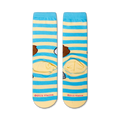 Image showing the inside of the Spongebob Squarepants Sandy Cheeks crew socks, showcasing the heel and toe.