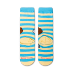 Image showing the inside of the Spongebob Squarepants Sandy Cheeks crew socks, showcasing the heel and toe.